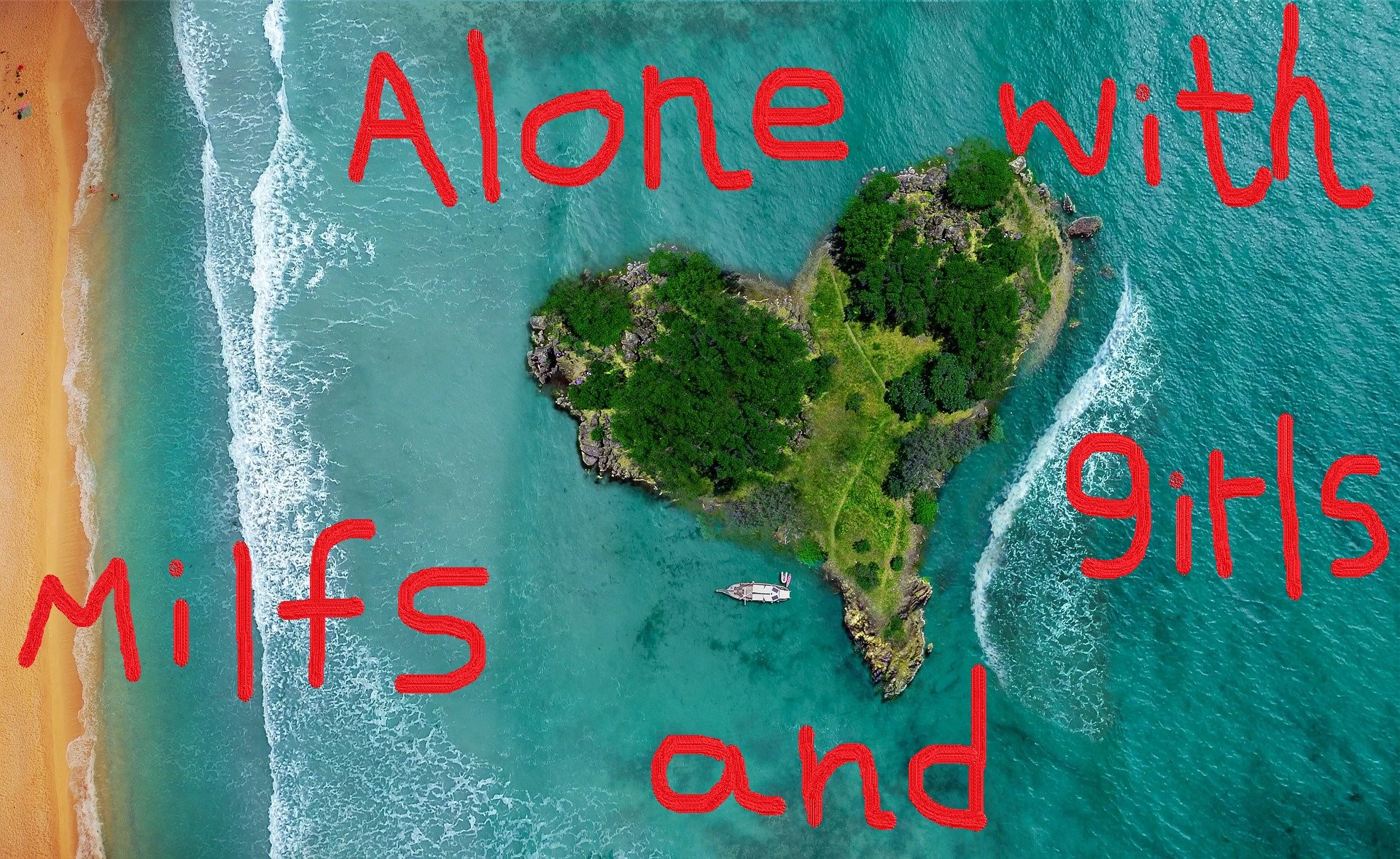Alone in the milfy island with milfs and girls [v1.0 release] main image