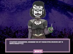 image de jeu Approchez la bizarre Goth Girl à la fête !: img0.webp