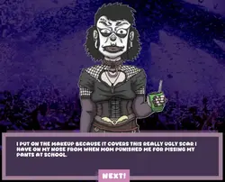 image de jeu Approchez la bizarre Goth Girl à la fête !: img1.webp