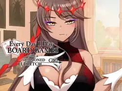 Vida diária de jogo de tabuleiro com uma deidade externa chamada fêmea