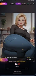 Dragon Ball Android 18 Clicker game image: img0.webp