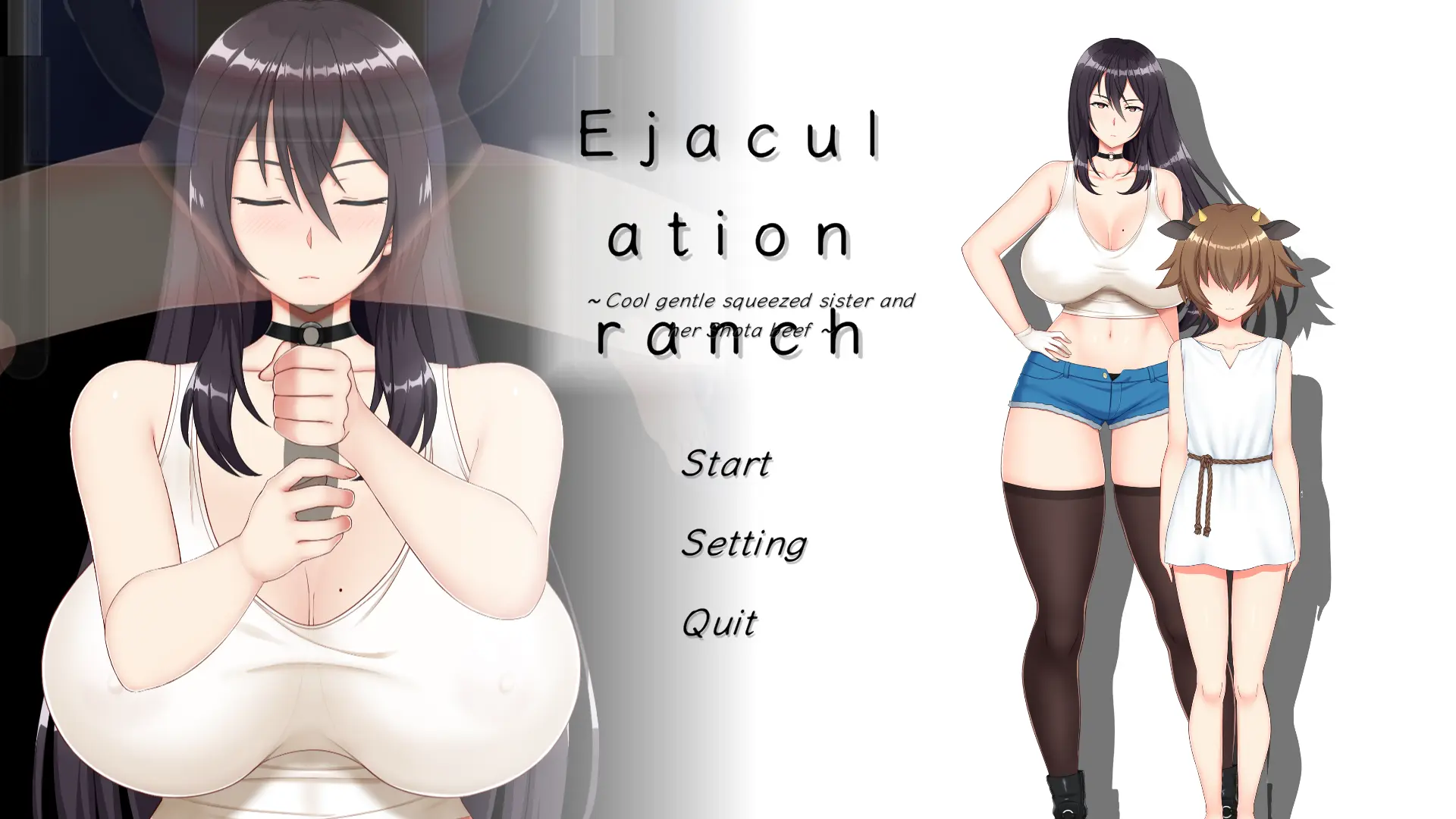 Ejaculation Farm - Cool and gentle milking sister and short cow main image