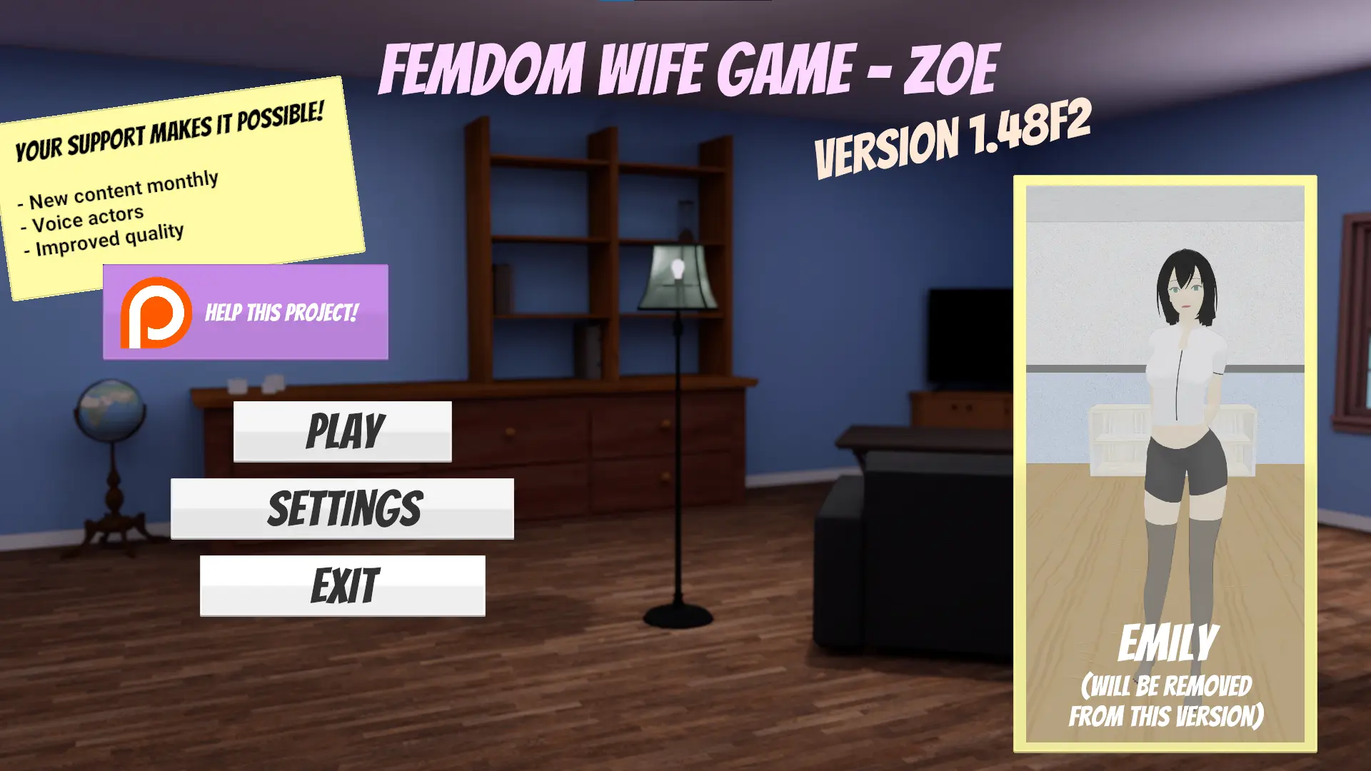 Femdom Wife Game - Zoe [v1.48f2] main image