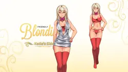 Freundliche Blondine