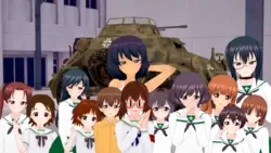 Meninas e Panzer Panzussy