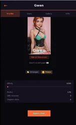 imagen del juego Gwen DM Chat Sim: img7.webp