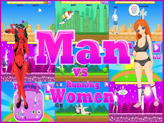 Man vs Running Women main image