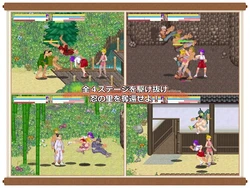 Muscle-brained Shrine Maiden Kanna Krise im Dorf Shinobi Spielbild: img4.webp