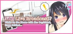 NTR Live Broadcast!? While on Phone with Her Boyfriend, From Behind...