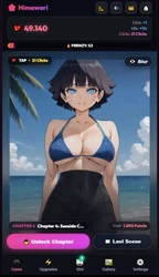 Pocket Waifu: Story & Cards clicker game image: img2.webp