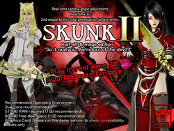 实时 3D 总违法幻想 'SKUNK2' 半精灵 & mage 版