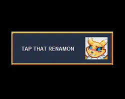 Appuyez sur ce Renamon