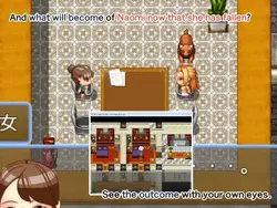 The pet dog sneaks up on the woman secretly and uses his cunning to ensnare her. game image: img2.webp